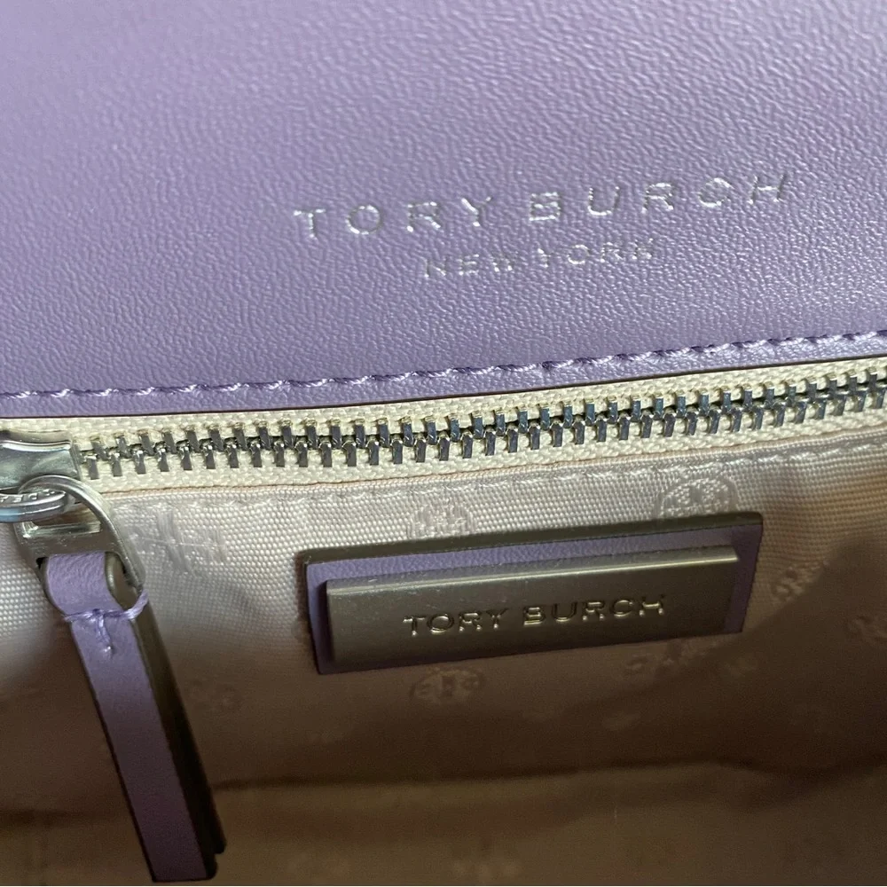 TORY BURCH lavender quilted leather Willa Belt Bag